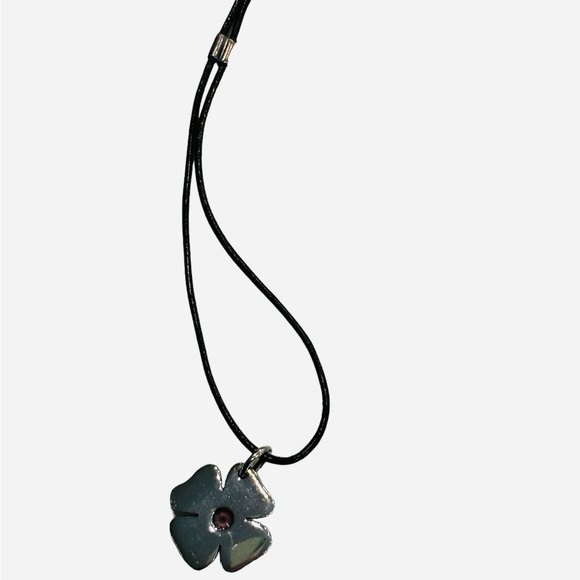 Pandora Clasp and Clip Charm Opener Pino CZ on Leather Cord - Picture 3 of 3